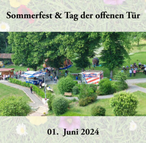 Sommerfest von oben aufgenommen